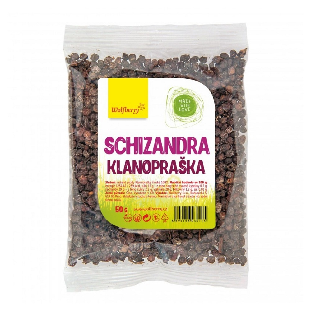 Wolfberry Schizandra Klanopraška sušené ovocie 50 g