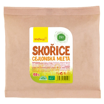 WOLFBERRY Škorica cejlonská mletá BIO 150 g (Korenie a koreniace zmesi) - BIO