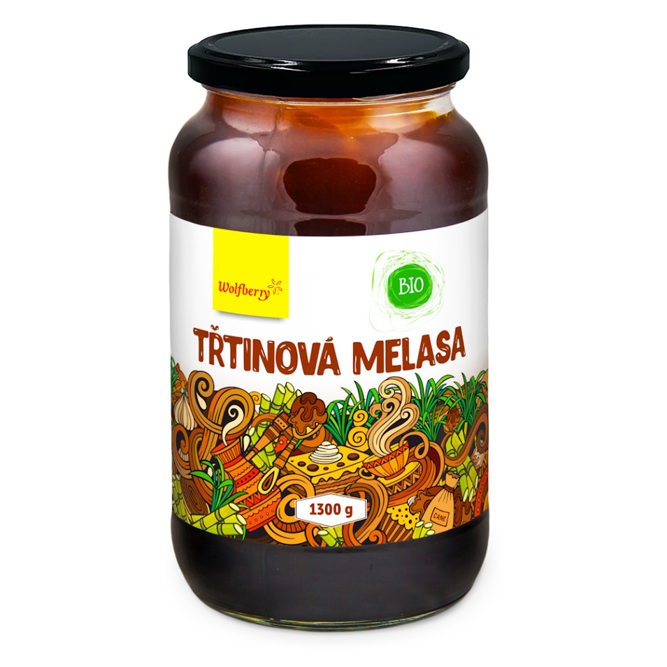 Wolfberry Trstinová melasa BIO prírodné sladidlo v BIO kvalite 1300 g