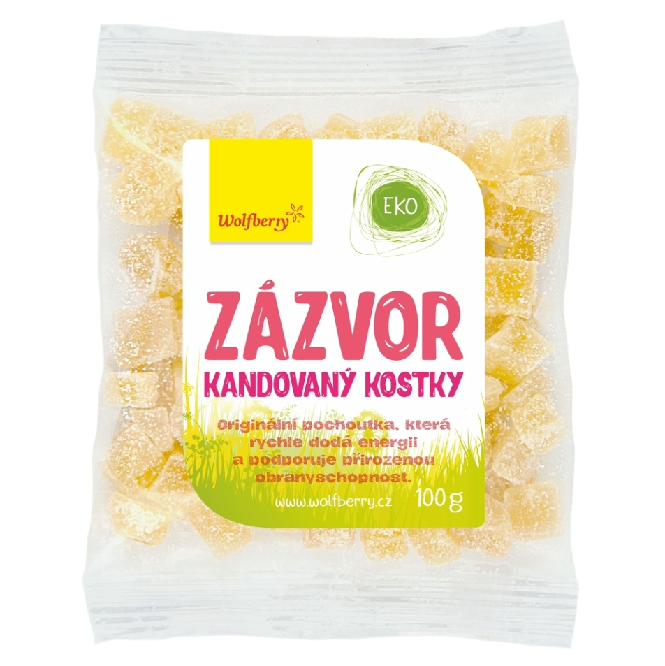 E-shop WOLFBERRY Zázvor kandizovaný 100 g