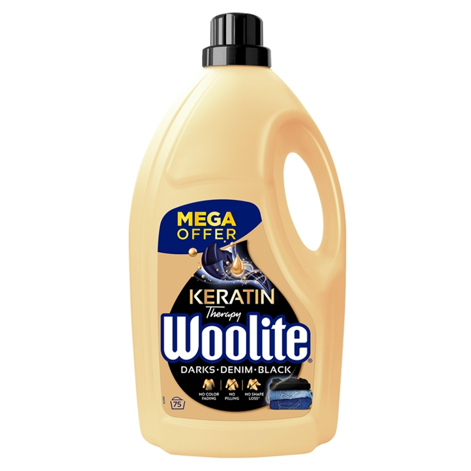 E-shop WOOLITE Keratín Therapy Darks Denim Black Tekutý prací prípravok 75 praní 4,5 l