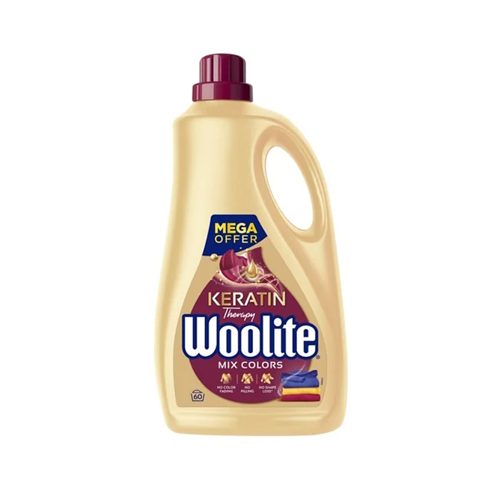 WOOLITE Keratín Therapy Color tekutý prací prípravok 60 praní 3,6 l