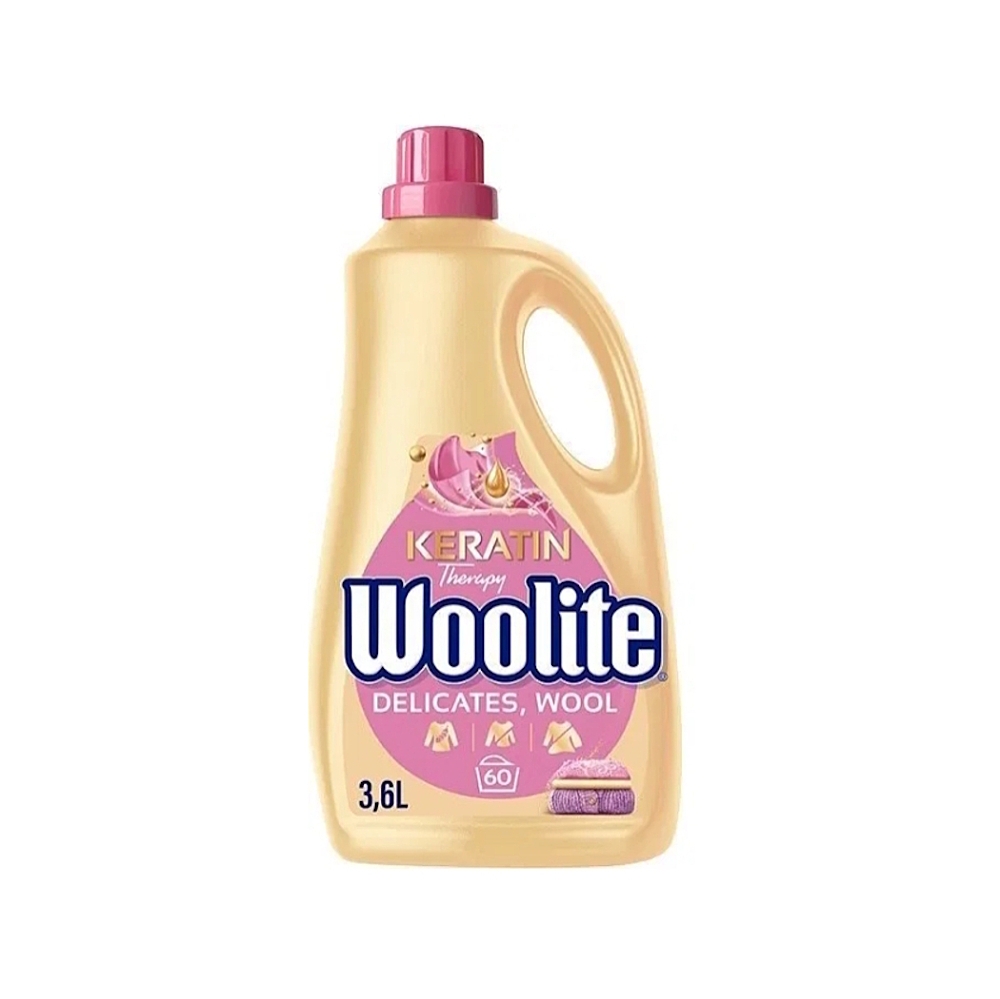 E-shop WOOLITE Keratin Therapy tekutý prací prípravok na jemnú a vlnenú bielizeň 60 praní 3,6 l