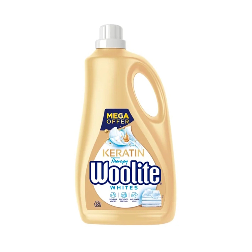 E-shop WOOLITE Keratin Therapy tekutý prací prípravok na svetlú bielizeň 60 praní 3,6 l