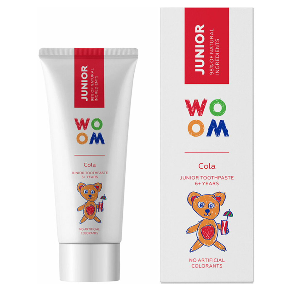 E-shop WOOM Junior Detská zubná pasta od 6 rokov Cola 50 ml