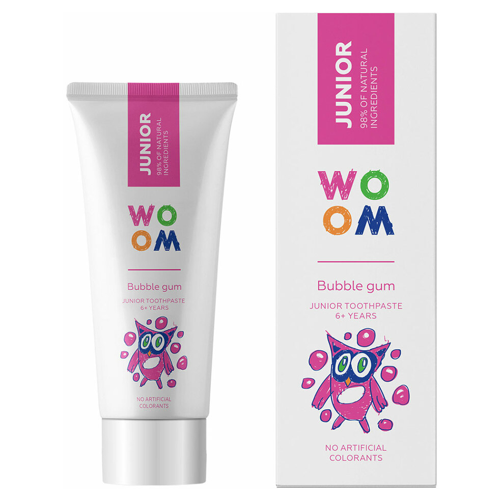 E-shop WOOM Junior Detská zubná pasta od 6 rokov Žuvačka 50 ml