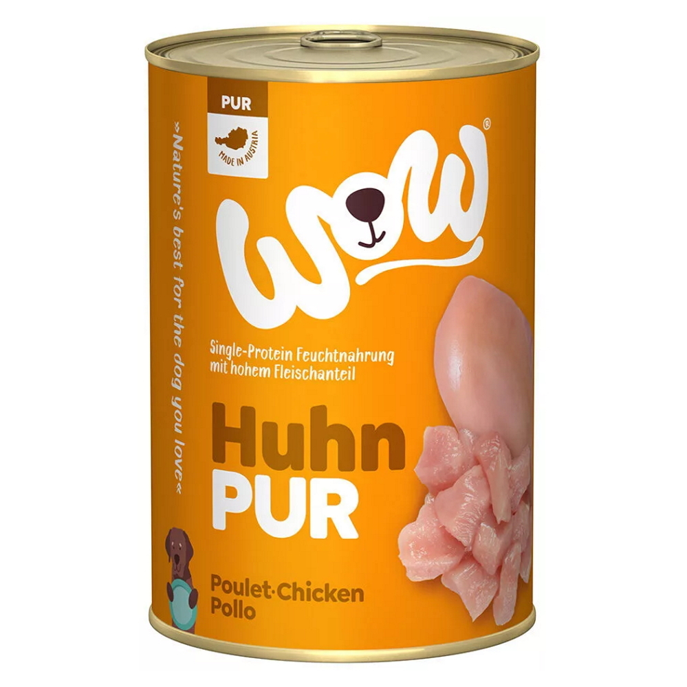 E-shop WOW Kurací monoproteín PUR konzerva pre psov 400 g