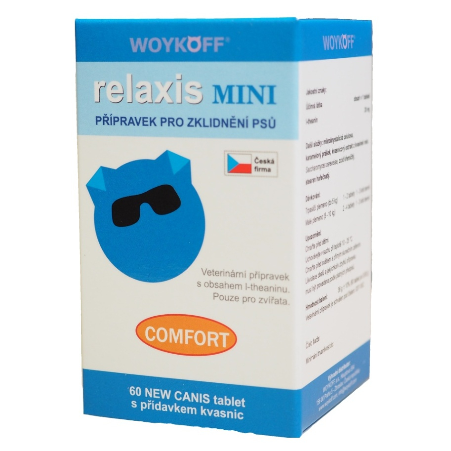 E-shop WOYKOFF Relaxis mini CANIS syrová príchuť 60 tabliet