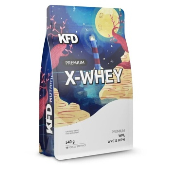 KFD X-Whey premium WPI WPC & WPH proteín s príchuťou vanilkovej zmrzliny 540 g