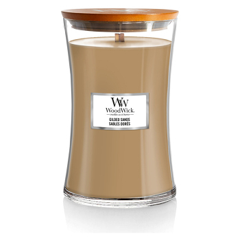 WOODWICK Vonná sviečka veľké sklo Gilded Sands 609 g (Vonné sviečky) - Aromatické
