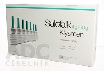 SALOFALK 4 g/60 g KLYSMEN sus rec 7x4 g/60 g (fľ.plast.s aplikátorom)