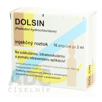 DOLSIN sol inj 10x2 ml (20 ml) (Lieky na predpis)