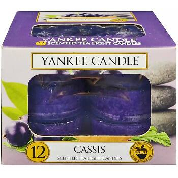 YANKEE CANDLE Cassis čajové sviečky 12x 9,8 g