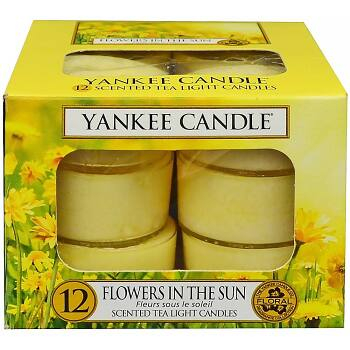 YANKEE CANDLE Flowers In The Sun čajové sviečky 12x 9,8 g