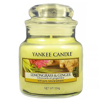 YANKEE CANDLE Classic malý Sviečka 104 g, Vôňa: Lemongrass & Ginger