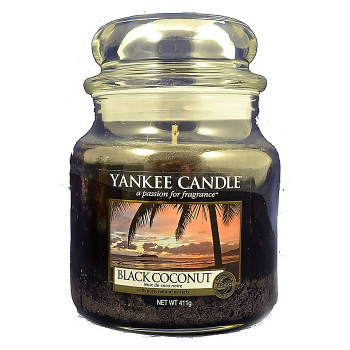 YANKEE CANDLE Black Coconut Sviečka 411 g, Vôňa: Kokosová