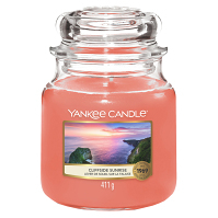 YANKEE CANDLE Classic Vonná sviečka stredná Cliffside Sunrise 411 g