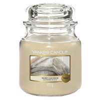 YANKEE CANDLE Classic Vonná sviečka stredná Warm Cashmere 411 g