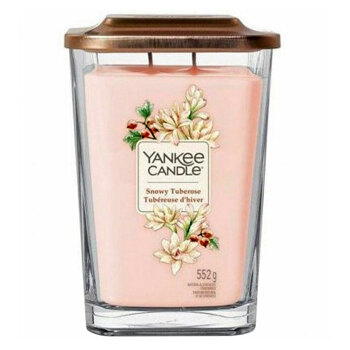 YANKEE CANDLE Elevation Vonná sviečka veľká hranatá Snowy Tuberose 552 g