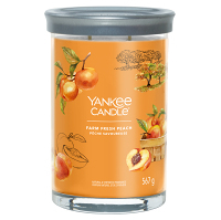 YANKEE CANDLE Signature Tumbler veľký Farm Fresh Peach 567 g