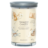 YANKEE CANDLE Signature Tumbler veľký Soft Wool & Amber 567 g