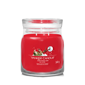 YANKEE CANDLE Signature Vonná sviečka stredná 2 knôty Christmas Eve 368 g (Vonné sviečky) - Aromatické