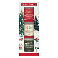 YANKEE CANDLE Darčeková sada sviečok sklo christmas classics 3 kusy