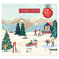 YANKEE CANDLE Vianočná darčeková sada kniha votív v skle 9 kusov