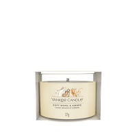 YANKEE CANDLE Soft Wool & Amber votív v skle 37 g