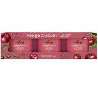 YANKEE CANDLE Votívna sviečka Black Cherry 3 x 37 g