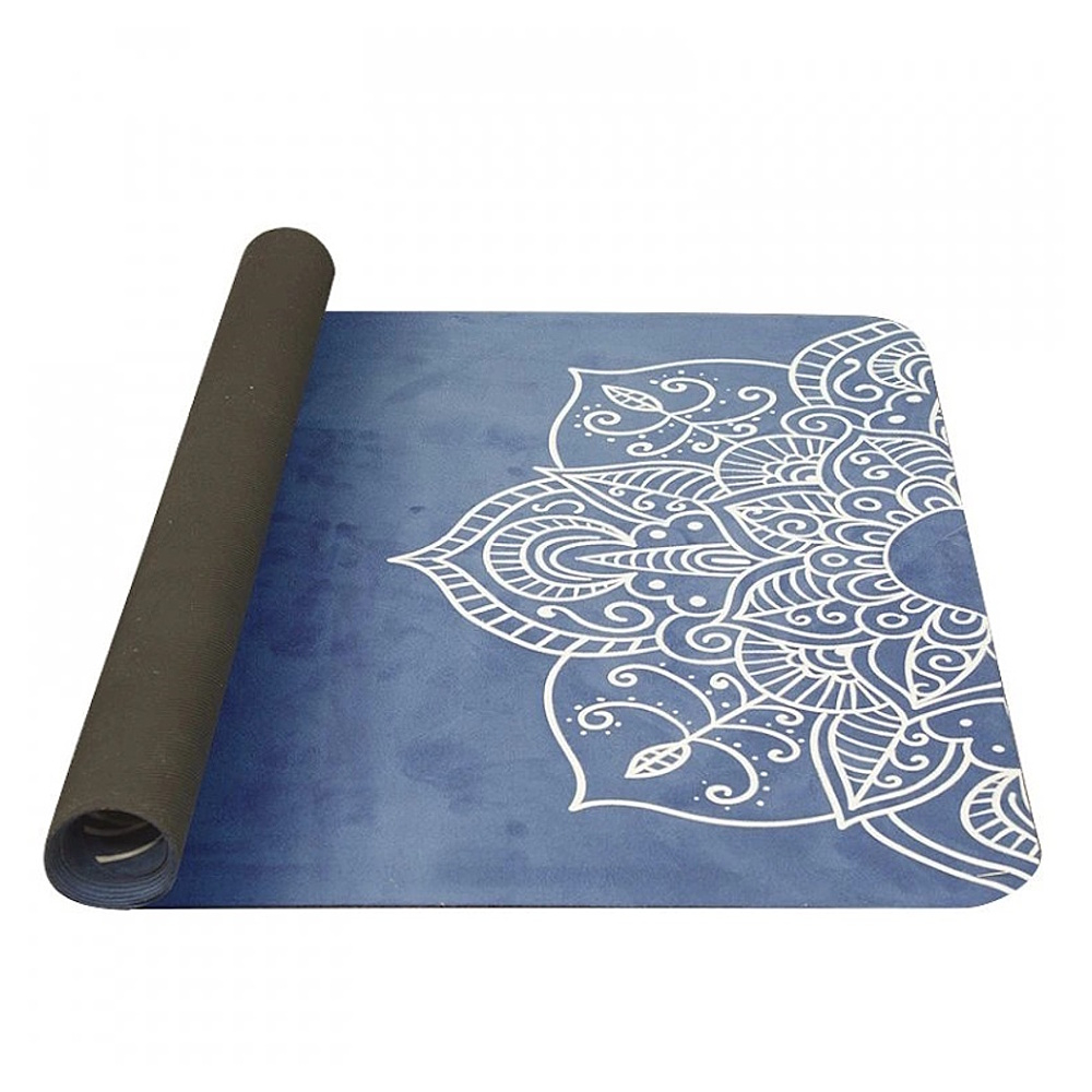 E-shop YATE Yoga mat prírodná guma vzor C modrá