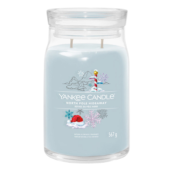 YANKEE CANDLE Signature 2 knôty North Pole Hideaway sklo 567 g (Vonné sviečky) - Aromatické