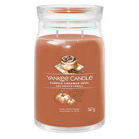 YANKEE CANDLE Signature 2 knôty Pumpkin Cinnamon Swirl sklo 567 g