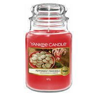 YANKEE CANDLE Classic Vonná sviečka veľká Peppermint Pinwheels 623 g