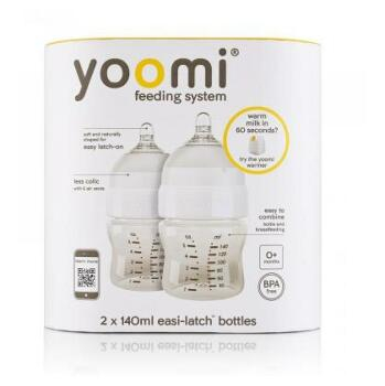 yoomi 2 x 140 ml dojčenská fľaša - bez ohrievača