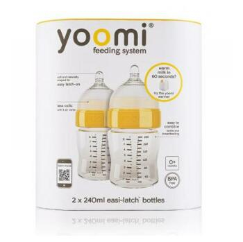 yoomi 2 x 240 ml dojčenská fľaša - bez ohrievača : Výpredaj