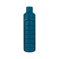 YOS Fľaša s integrovaným dávkovačom týždenná modrá