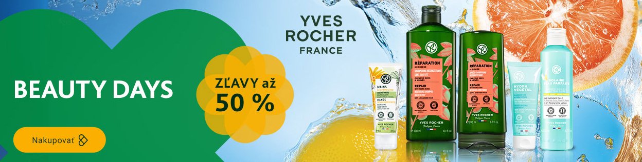 ZĽAVA AŽ 50 % na kozmetiku Yves Rocher