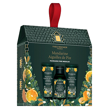 YVES ROCHER Darčeková sada mandarínka a ihličie 3 kusy (Kozmetické balíčky) - Dermokozmetika, Čistiace, Zvláčňujúci, Prírodné