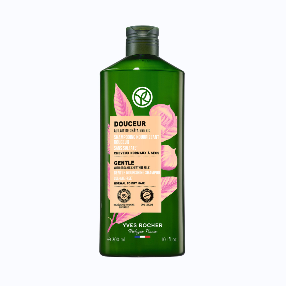 YVES ROCHER Jemný šampón s bio gaštanovým mliekom 300 ml