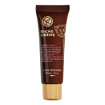 YVES ROCHER Krém na ruky proti pigmentovým škvrnám s OF 30 50 ml (Prírodná starostlivosť o ruky a nohy)