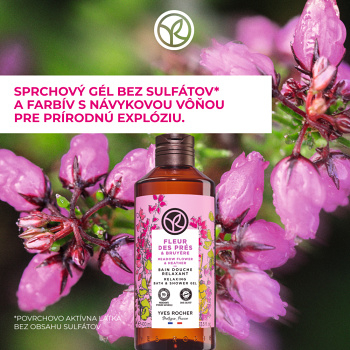 YVES ROCHER Lúčne kvety &amp; vres sprchový gél 400 ml