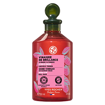 YVES ROCHER Malinový ocot pre lesklé vlasy 150 ml (Prírodná vlasová regenerácia) - Prírodné