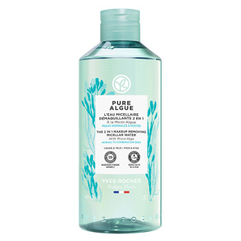 YVES ROCHER Pure Algue Odličovacia micelárna voda 2v1 400 ml (Prírodné čistenie pleti)