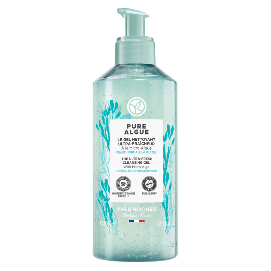 YVES ROCHER Pure Algue Svieži čistiaci gél 390 ml