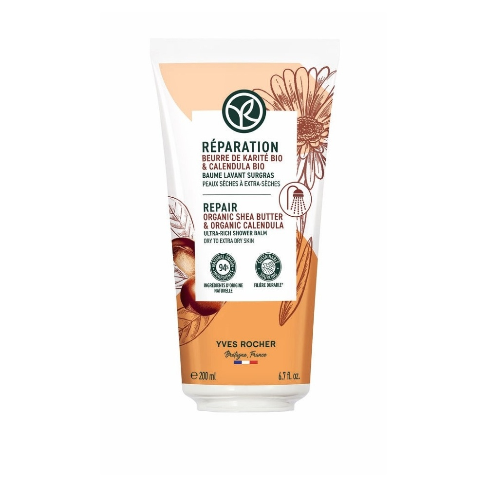 YVES ROCHER RÉPARATION Regeneračný sprchový balzam pre veľmi suchú pokožku 200 ml