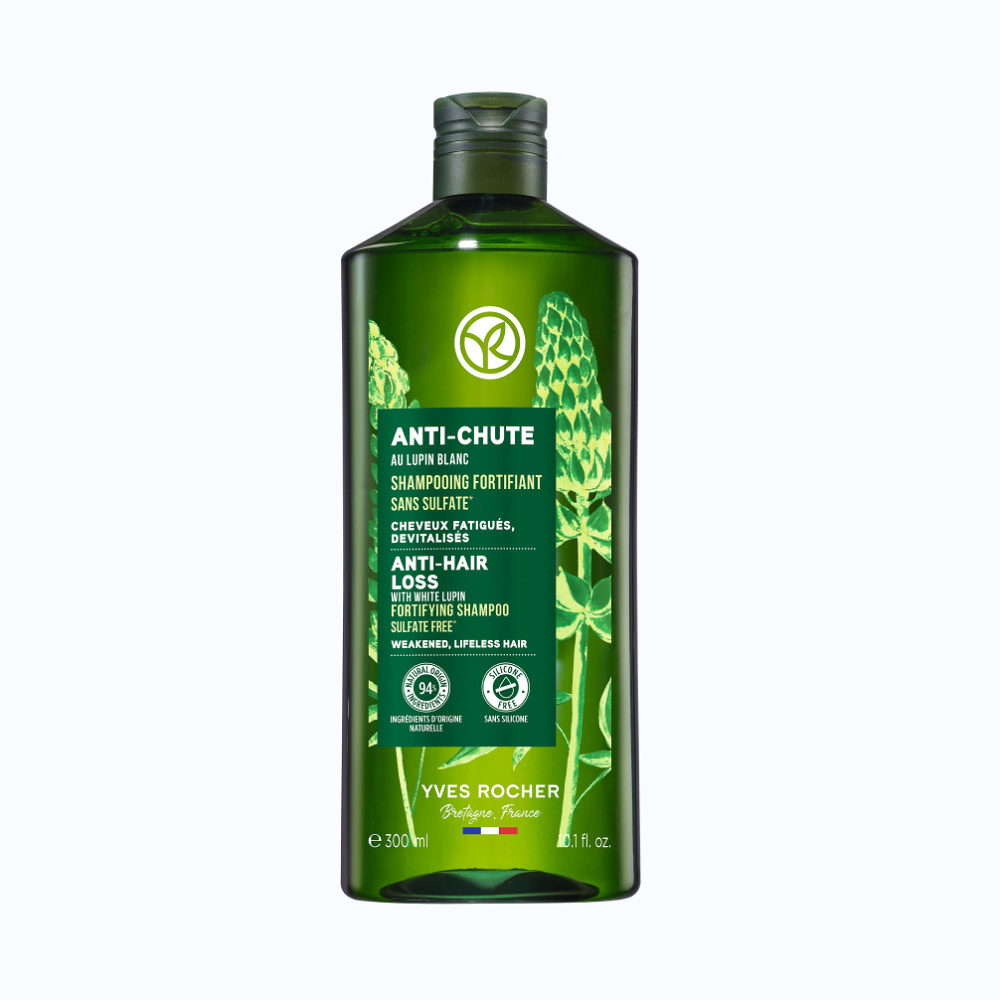 YVES ROCHER Šampón na podporu rastu vlasov s lupinou bielou 300 ml