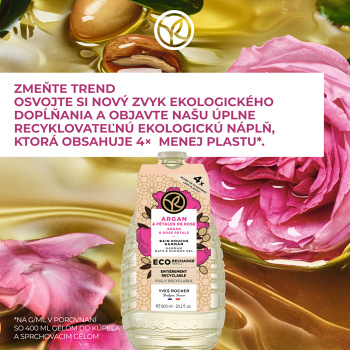 YVES ROCHER Sprchový gél Argan &amp; ruža 600 ml