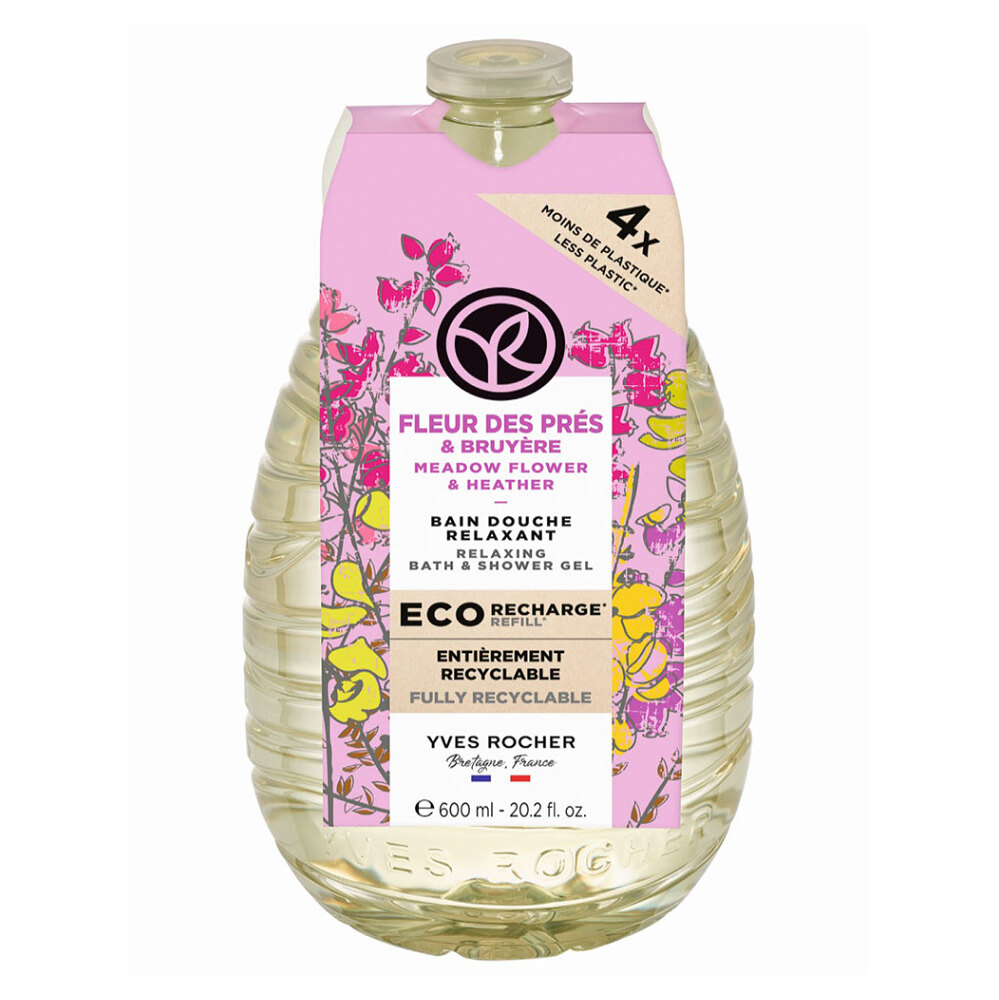 YVES ROCHER Sprchový gél Lúčne kvety & vres 600 ml