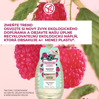 YVES ROCHER Sprchový gél Malina &amp; mäta 600 ml